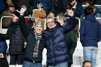 Imagen del partido entre el Burgos CF y el Eibar.