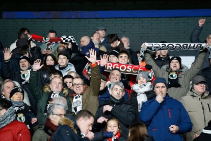 Imagen del partido entre el Burgos CF y el Eibar.