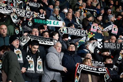 Imagen del partido entre el Burgos CF y el Eibar.
