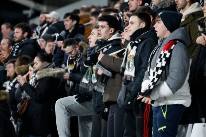 Imagen del partido entre el Burgos CF y el Eibar.