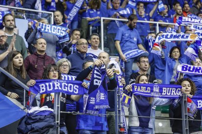 Imagen del partido entre el Recoletas Salud San Pablo Burgos y el Joventut.