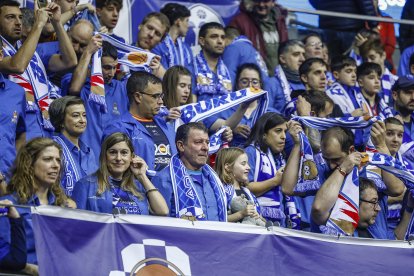 Imagen del partido entre el Recoletas Salud San Pablo Burgos y el Joventut.