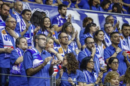 Imagen del partido entre el Recoletas Salud San Pablo Burgos y el Joventut.