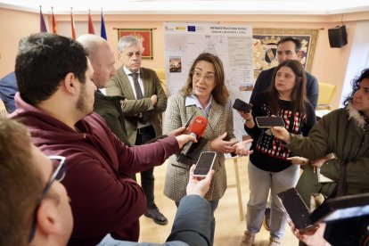 La consejera de Agricultura, Ganadería y Desarrollo Rural, María González Corral, presenta el resultado final del proceso de concentración parcelaria de la zona de Los Oteros.
