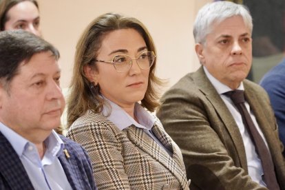 La consejera de Agricultura, Ganadería y Desarrollo Rural, María González Corral, presenta el resultado final del proceso de concentración parcelaria de la zona de Los Oteros.