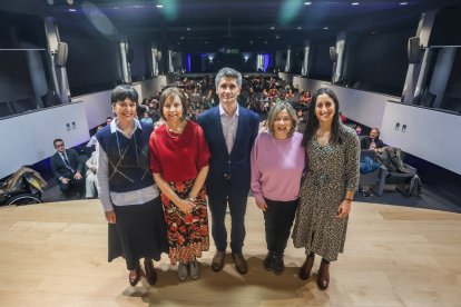 Ponentes en el acto de presentación de Almia en Burgos.