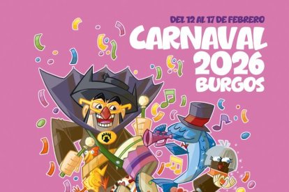 Cartel del Carnaval 2026 diseñado por Gonzalo Díez Garcia, 'Chapu'.