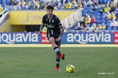 Imagen del partido entre Las Palmas y el Burgos CF.