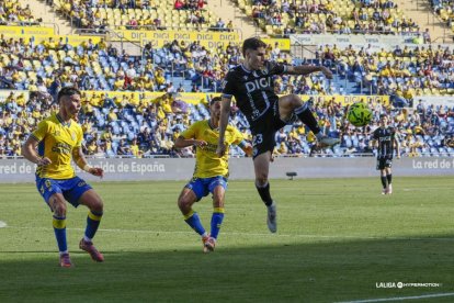 Imagen del partido entre Las Palmas y el Burgos CF.