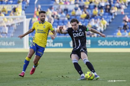 Imagen del partido entre Las Palmas y el Burgos CF.