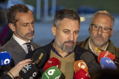 El presidente de Vox, Santiago Abascal, presenta a los candidatos de la formación a las elecciones autonómicas del 15 de marzo de 2026