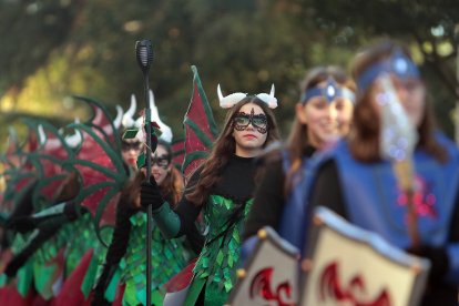 Cabalgata de Carnaval en la capital leonesa