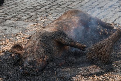 La actividad congregó a decenas de burgaleses en la plaza de La Flora.