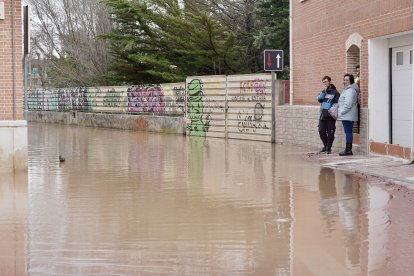 Inundaciones en Tudela de Duero por la subida de nivel del Río Duero