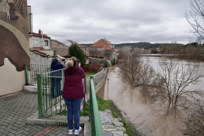 Inundaciones en Tudela de Duero por la subida de nivel del Río Duero