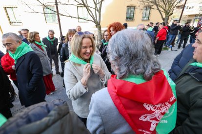 Instante de la fiesta de la cecina en conmemoración a San Pedro de Antioquía.