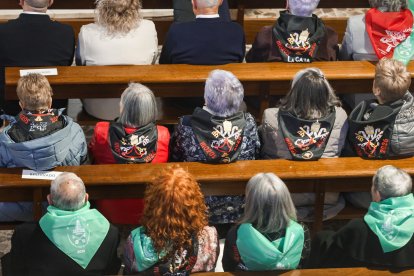 Instante de la fiesta de la cecina en conmemoración a San Pedro de Antioquía.