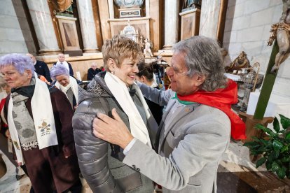 Instante de la fiesta de la cecina en conmemoración a San Pedro de Antioquía.