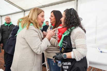 Instante de la fiesta de la cecina en conmemoración a San Pedro de Antioquía.