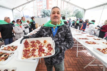 Instante de la fiesta de la cecina en conmemoración a San Pedro de Antioquía.