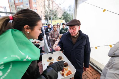 Instante de la fiesta de la cecina en conmemoración a San Pedro de Antioquía.