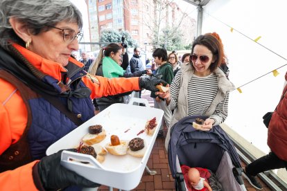 Instante de la fiesta de la cecina en conmemoración a San Pedro de Antioquía.