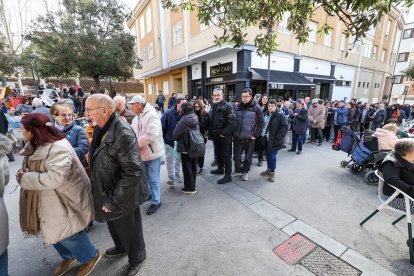 Instante de la fiesta de la cecina en conmemoración a San Pedro de Antioquía.