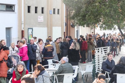 Instante de la fiesta de la cecina en conmemoración a San Pedro de Antioquía.