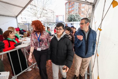 Instante de la fiesta de la cecina en conmemoración a San Pedro de Antioquía.