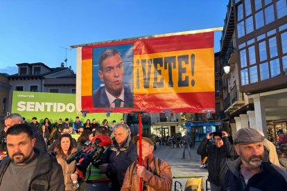 Mítin Santiago Abascal en Aranda