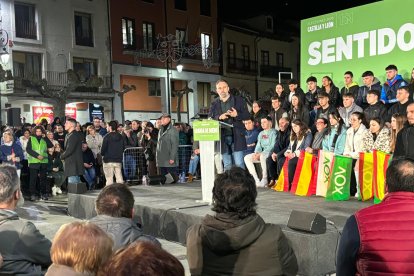 Mítin Santiago Abascal en Aranda