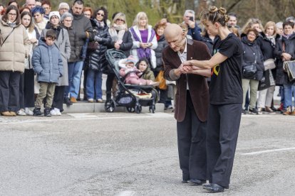 Un momento del homenaje al conde castellano Diego Rodríguez Porcelos, en el año que se cumplen 1.141 años de su fallecimiento y 1.142 desde que fundó Burgos.