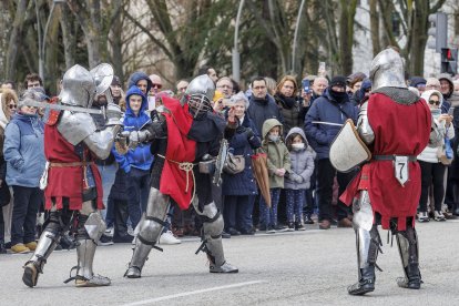 Un momento del homenaje al conde castellano Diego Rodríguez Porcelos, en el año que se cumplen 1.141 años de su fallecimiento y 1.142 desde que fundó Burgos.