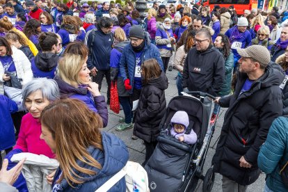 Instante de la Marcha Solidaria por el Día de la Mujer 2026.