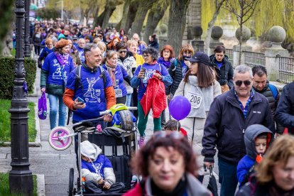 Instante de la Marcha Solidaria por el Día de la Mujer 2026.
