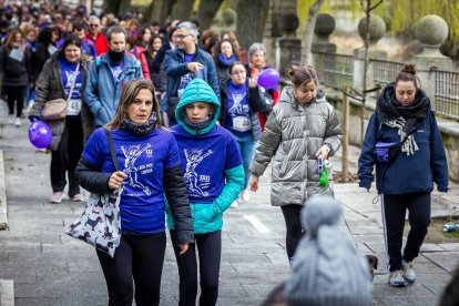 Instante de la Marcha Solidaria por el Día de la Mujer 2026.