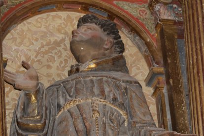 Imagen del retablo de la iglesia San esteban Protomártir de Mazuela.