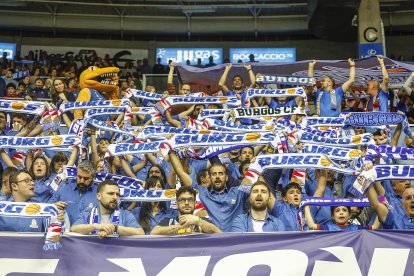 Imagen de aficionados durante el partido.