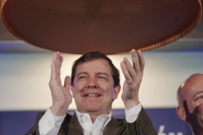El candidato a la Presidencia de la Junta, Alfonso Fernández Mañueco, participa en un acto público en Toro (Zamora).