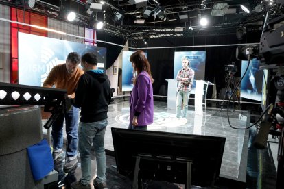 Preparativos y ensayo técnico del segundo debate de las elecciones autonómicas