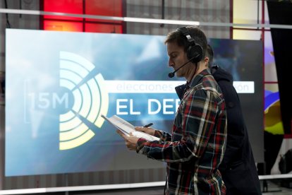 Preparativos y ensayo técnico del segundo debate de las elecciones autonómicas