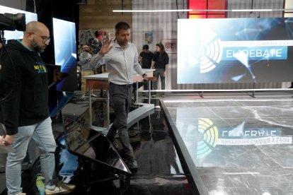 Preparativos y ensayo técnico del segundo debate de las elecciones autonómicas