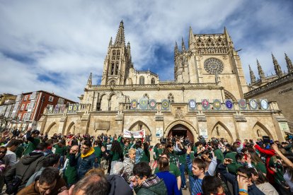 Instante de la actividad Baila conmigo organizada por Síndrome de Down Burgos para celebrar su día mundial.
