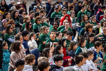 Instante de la actividad Baila conmigo organizada por Síndrome de Down Burgos para celebrar su día mundial.