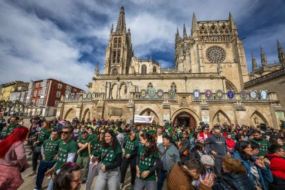 Instante de la actividad Baila conmigo organizada por Síndrome de Down Burgos para celebrar su día mundial.