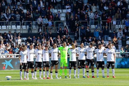 Imagen del partido entre el Burgos CF y el Córdoba.