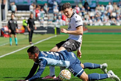 Imagen del partido entre el Burgos CF y el Córdoba.