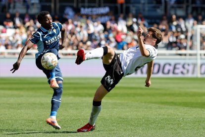 Imagen del partido entre el Burgos CF y el Córdoba.