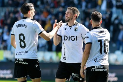 Imagen del partido entre el Burgos CF y el Córdoba.