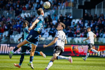 Imagen del partido entre el Burgos CF y el Córdoba.